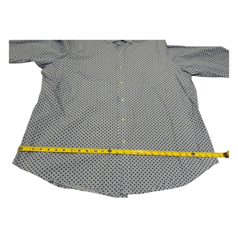 Polo Ralph Lauren Men's 2XL Blue Geometric‎ Print Button Down Shirt